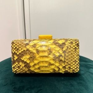 Snakeskin clutch